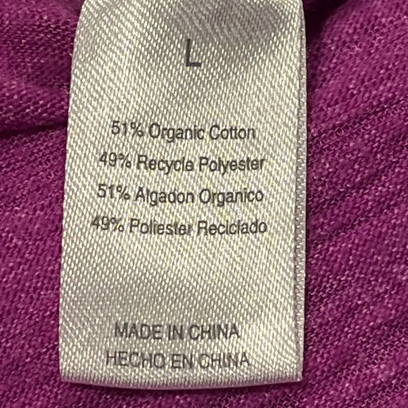 Earth Yoga Top size large. Pinkish purple - Picture 9 of 10